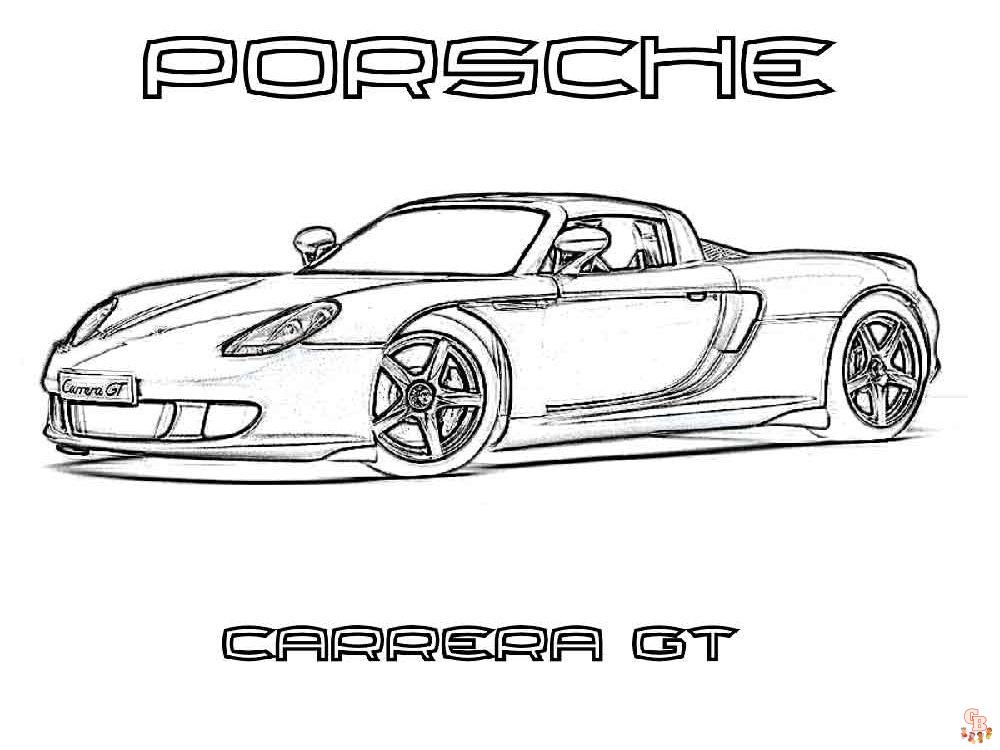 Porsche Coloring Pages 4