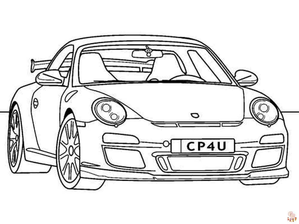 Porsche Coloring Pages 5