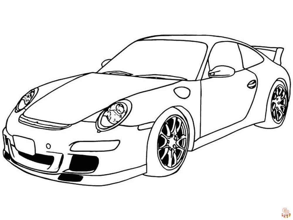 Porsche Coloring Pages 6