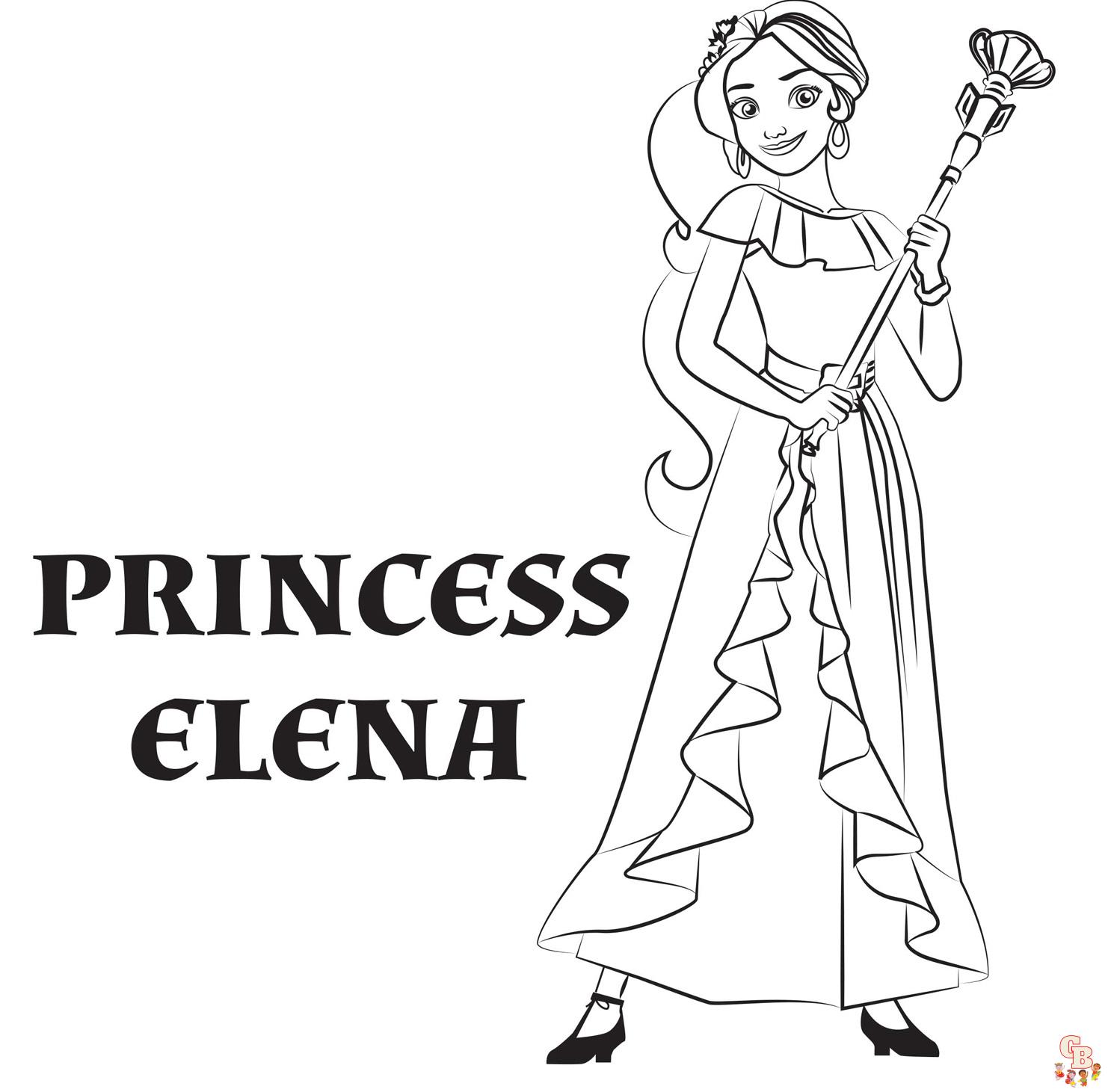 Princess Elena Coloring Pages