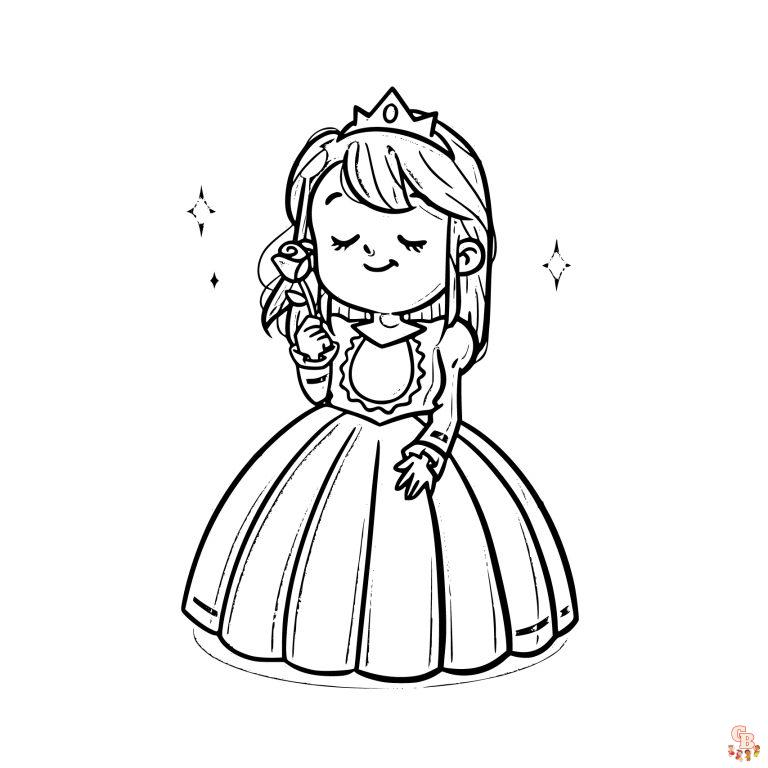 Princess Coloring Pages - Free Printable Princess Coloring Sheets