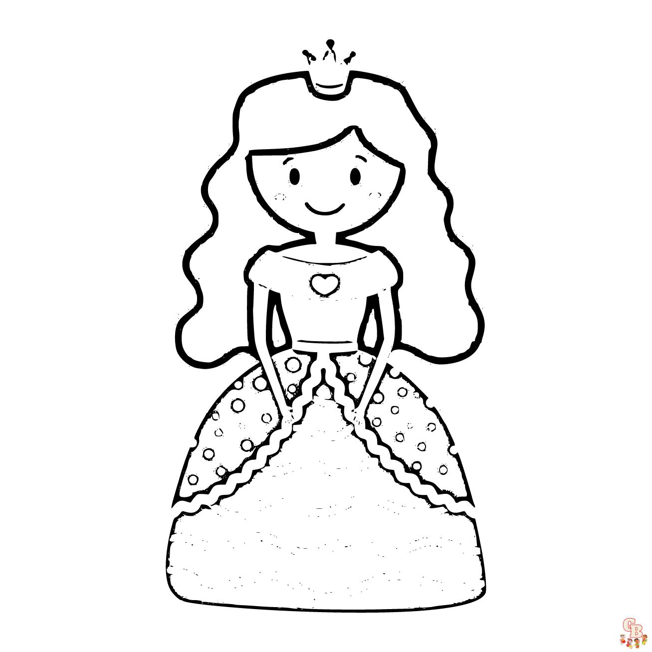 Dibujos de princesas para colorear gratis.
