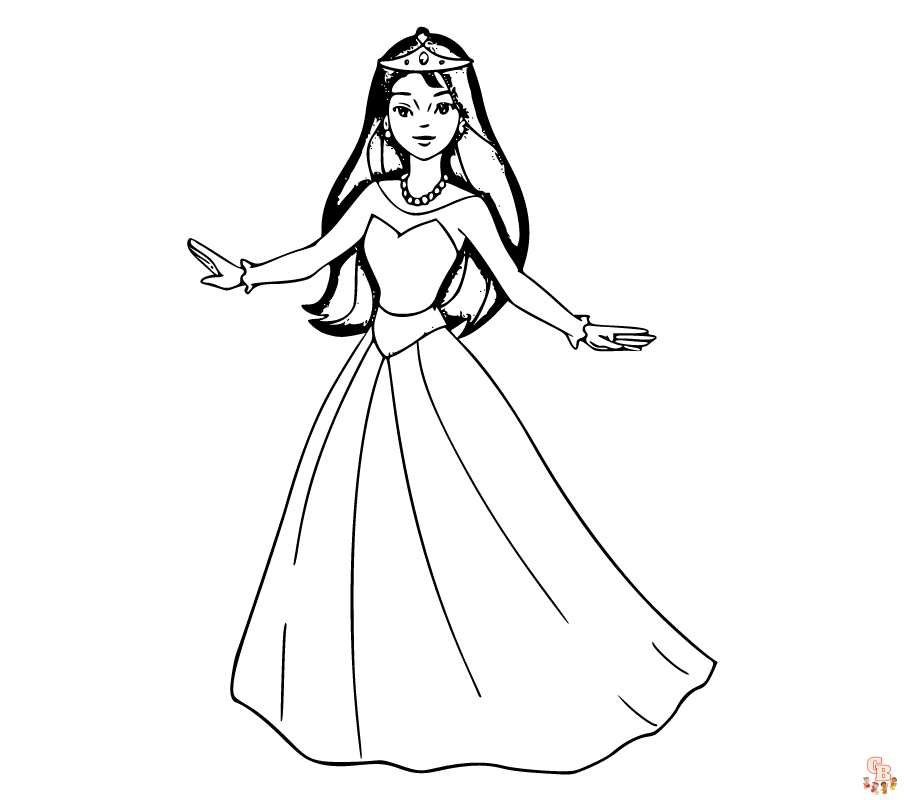 Princess coloring pages to print