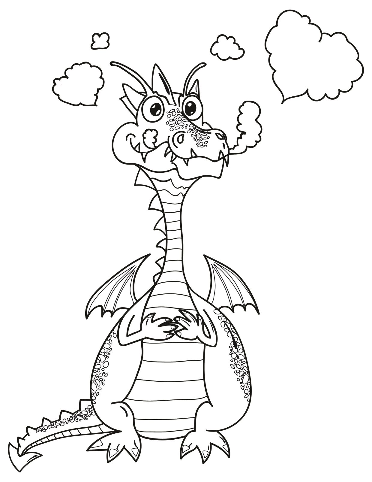 Puff the Magic Dragon Coloring Pages 1