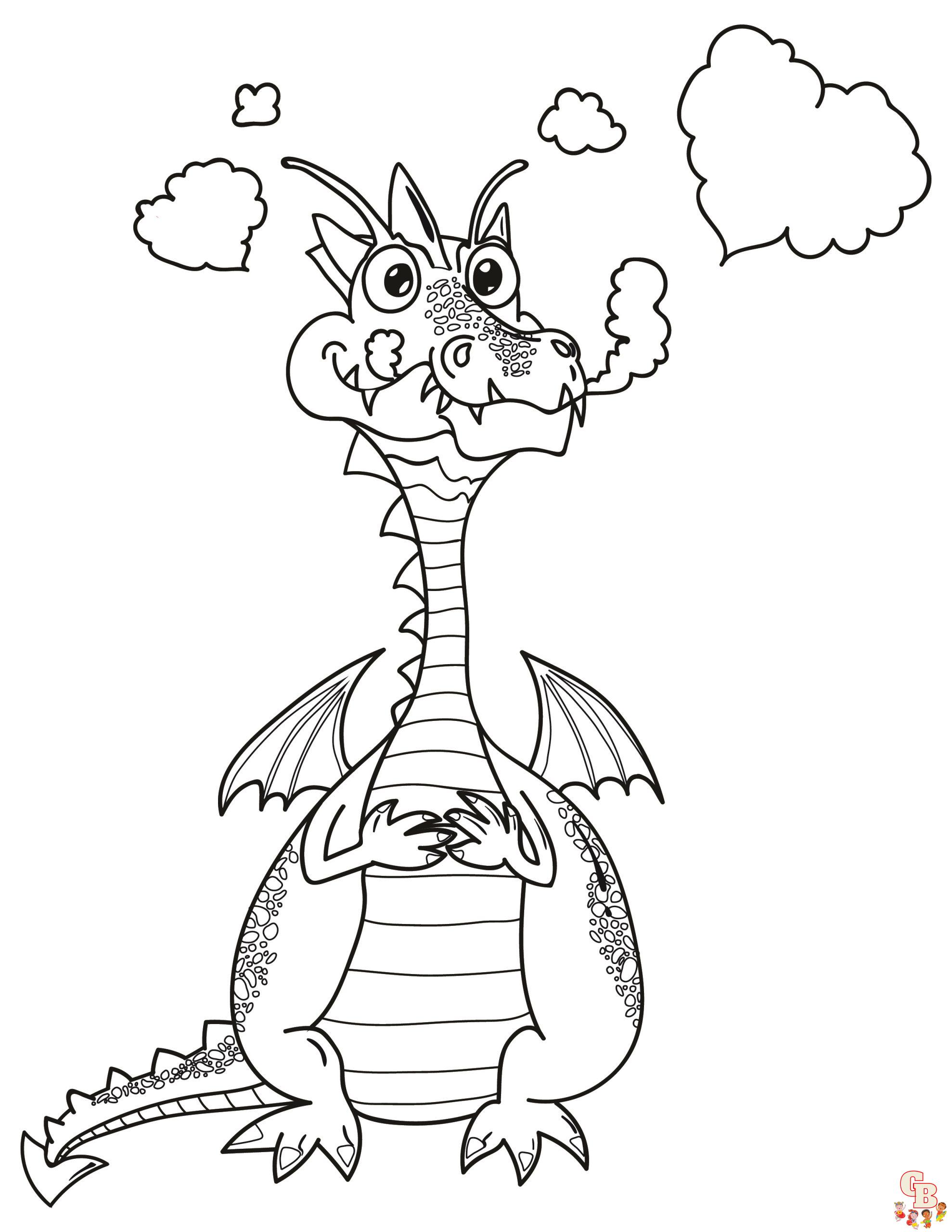 Puff the Magic Dragon Coloring Pages 1