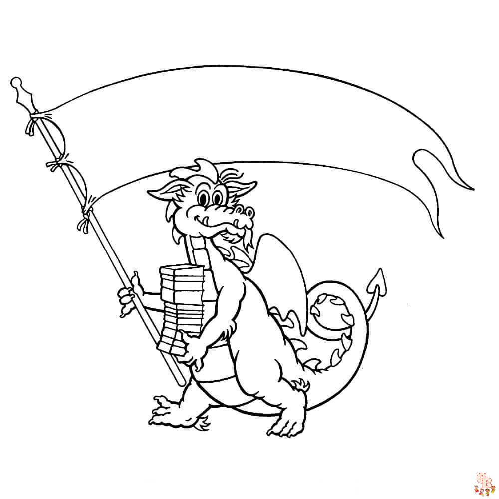 Puff the Magic Dragon Coloring Pages 2