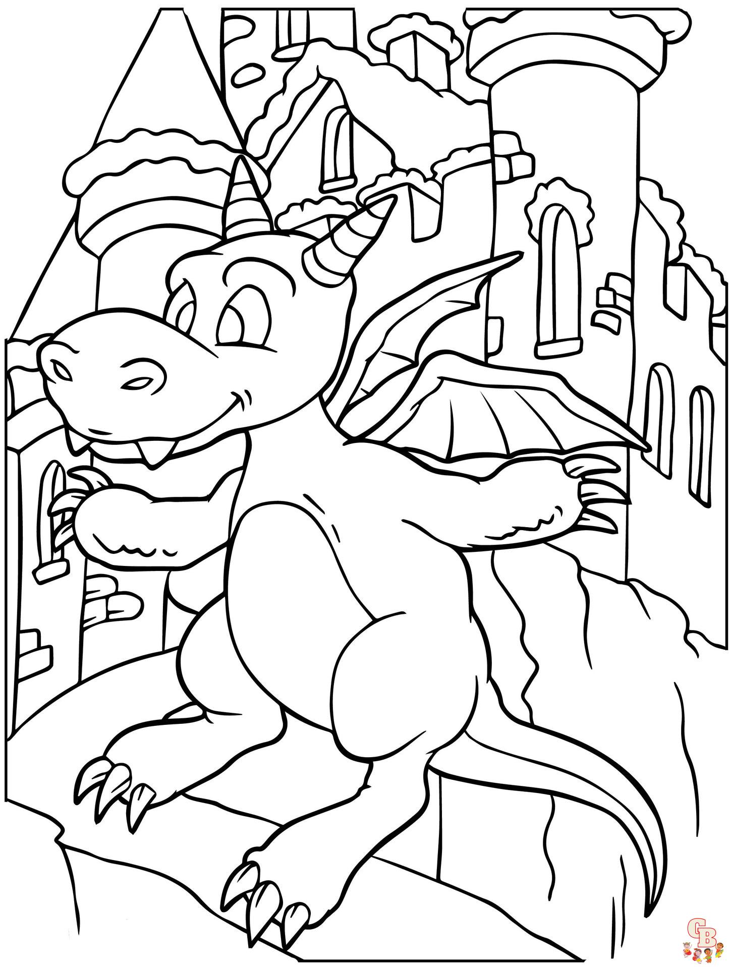 Puff the Magic Dragon Coloring Pages 5