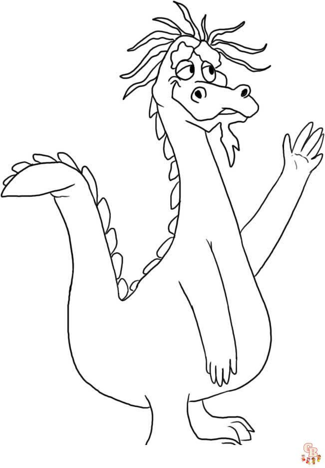 Puff the Magic Dragon Coloring Pages 8