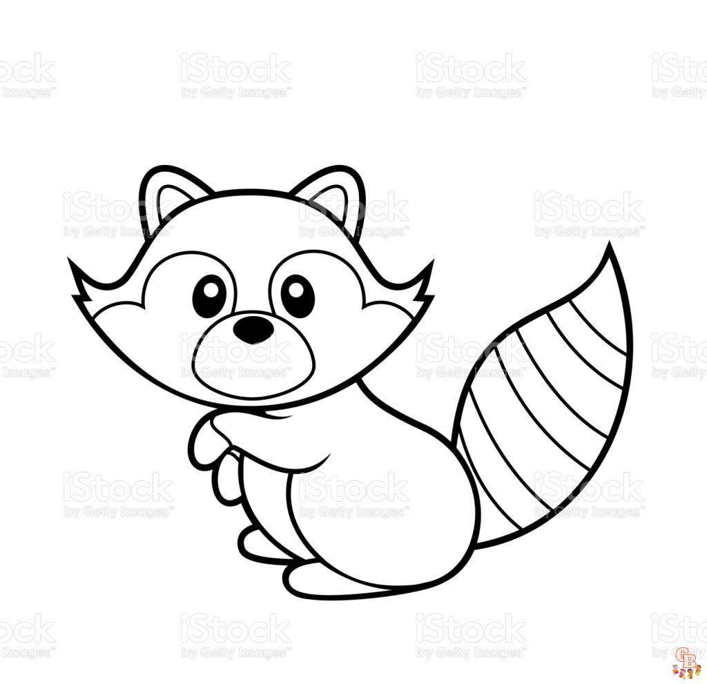 Raccoon Coloring Pages 6