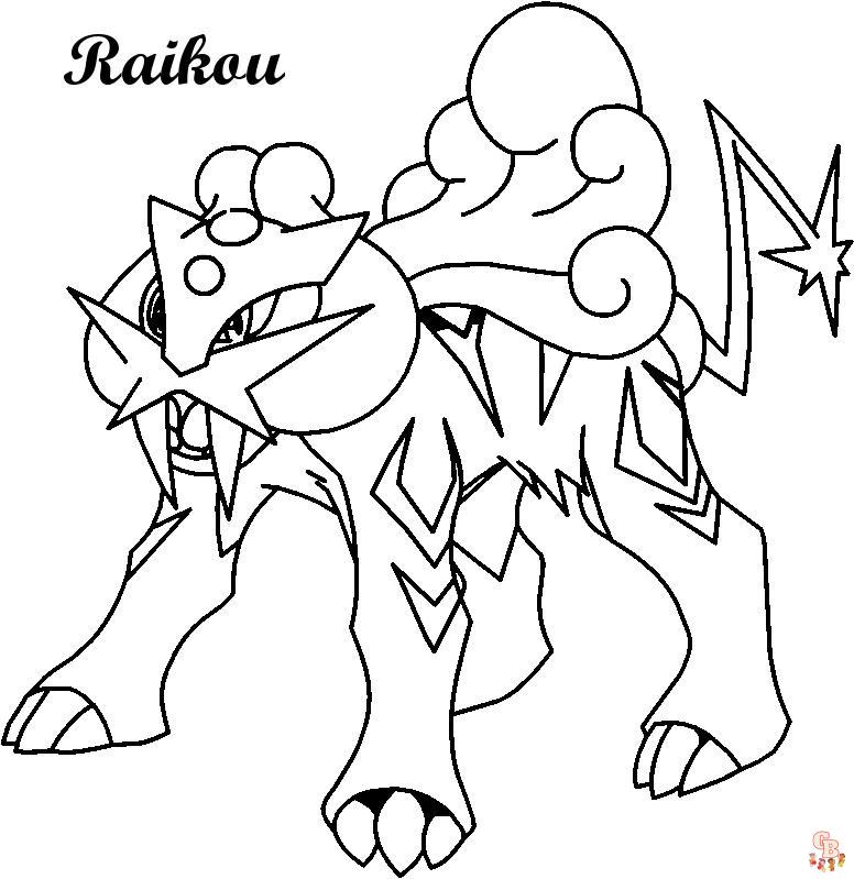 Desenho e Imagem Pokémon Lendários Entei para Colorir e Imprimir Grátis  para Adultos e Crianças (Meninas e Meninos) 