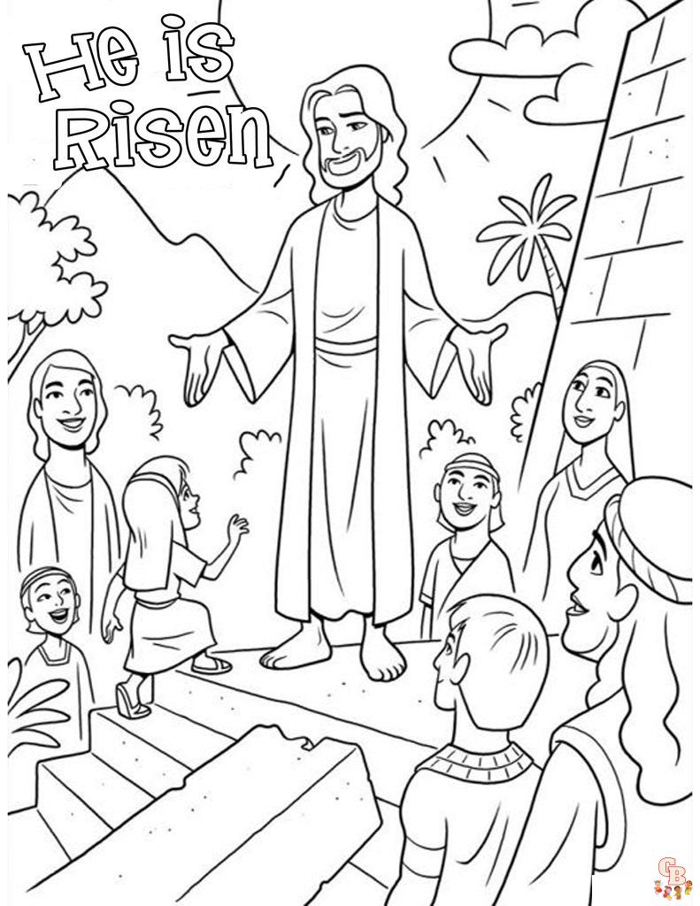 Resurrection Coloring Pages 4