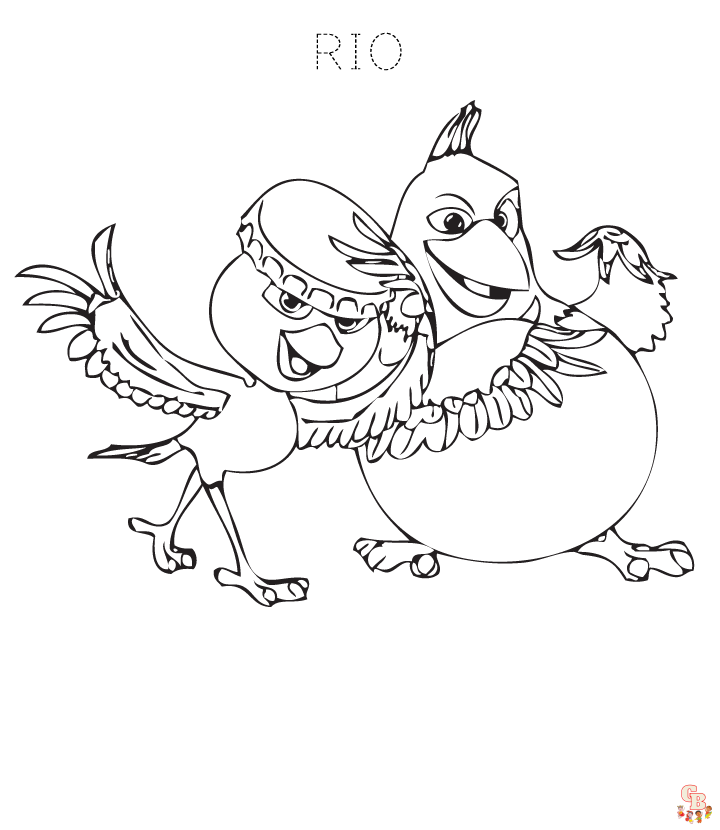 rio nigel coloring pages