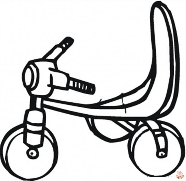 Scooter Coloring Pages 1