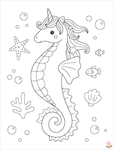 Cavalo Marinho Desenho Para Colorir - Ultra Coloring Pages