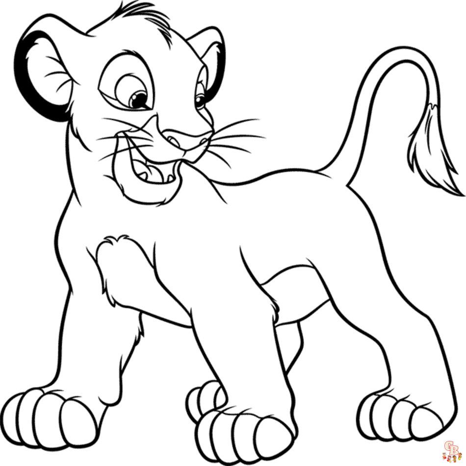 Simba Coloring Pages 1