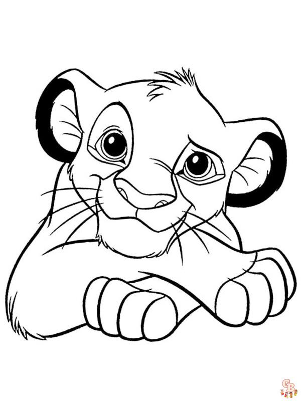 Simba Coloring Pages 10