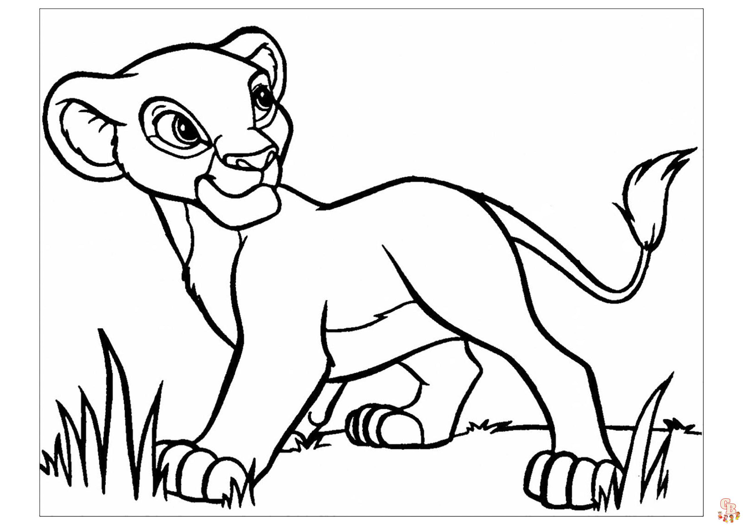 Simba Coloring Pages 11