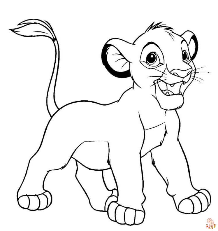 Simba Coloring Pages 14