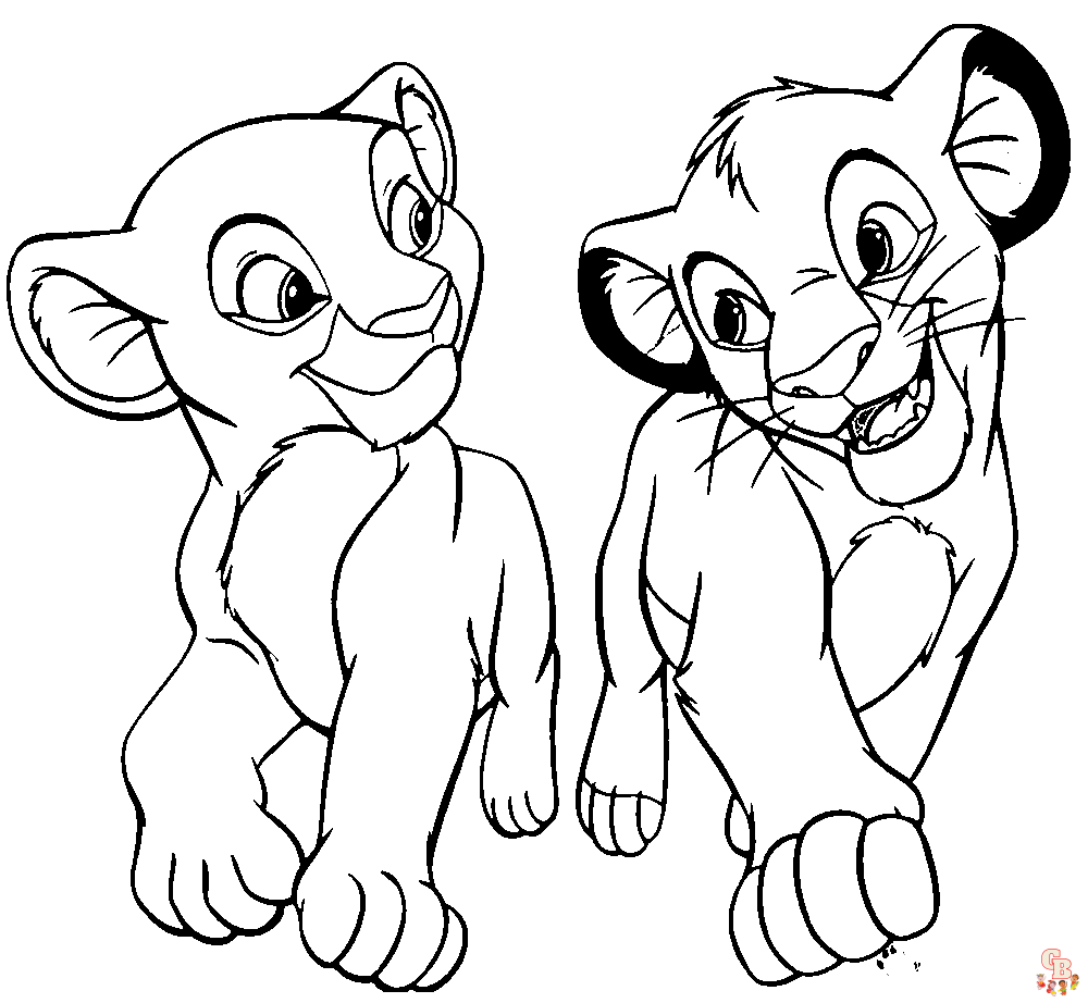 Simba Coloring Pages 3