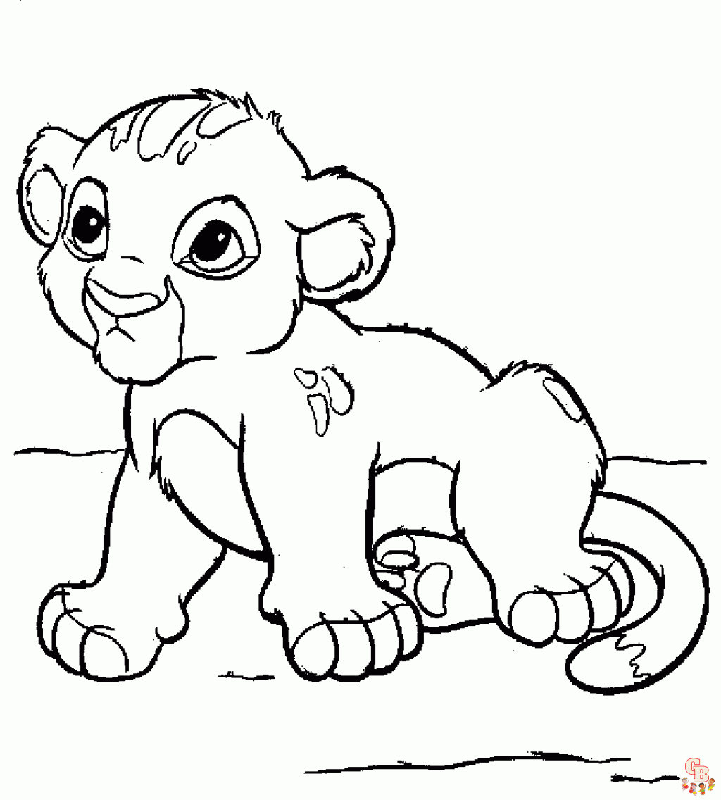 Simba Coloring Pages 5