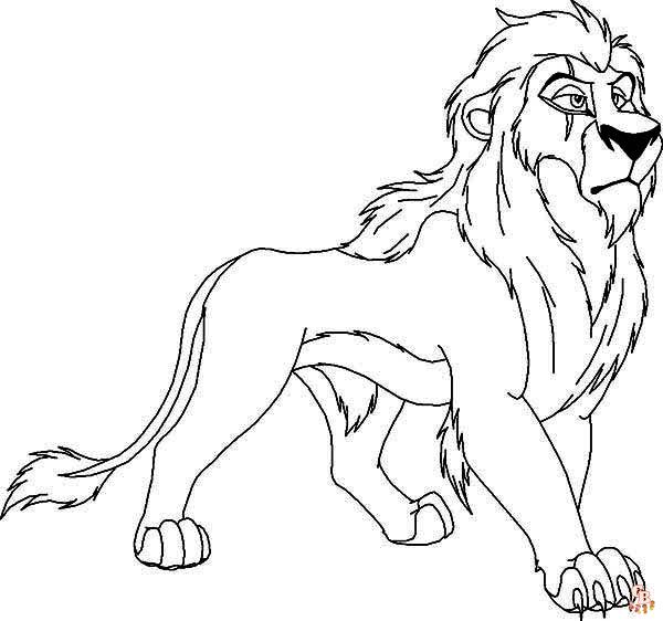 Simba Coloring Pages 5