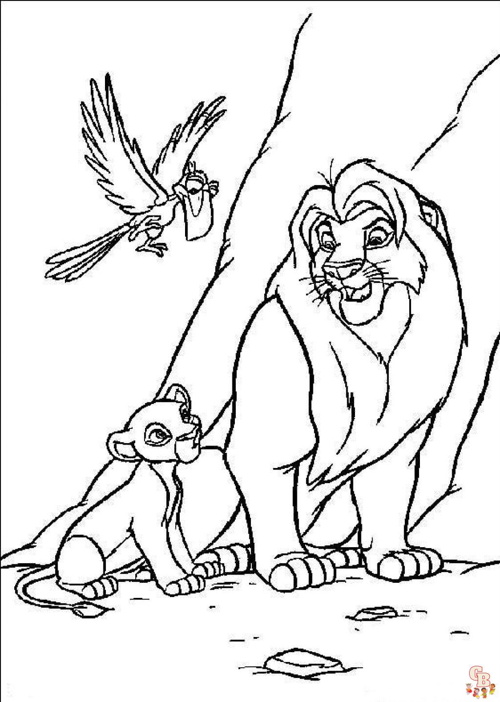 Simba Coloring Pages 6