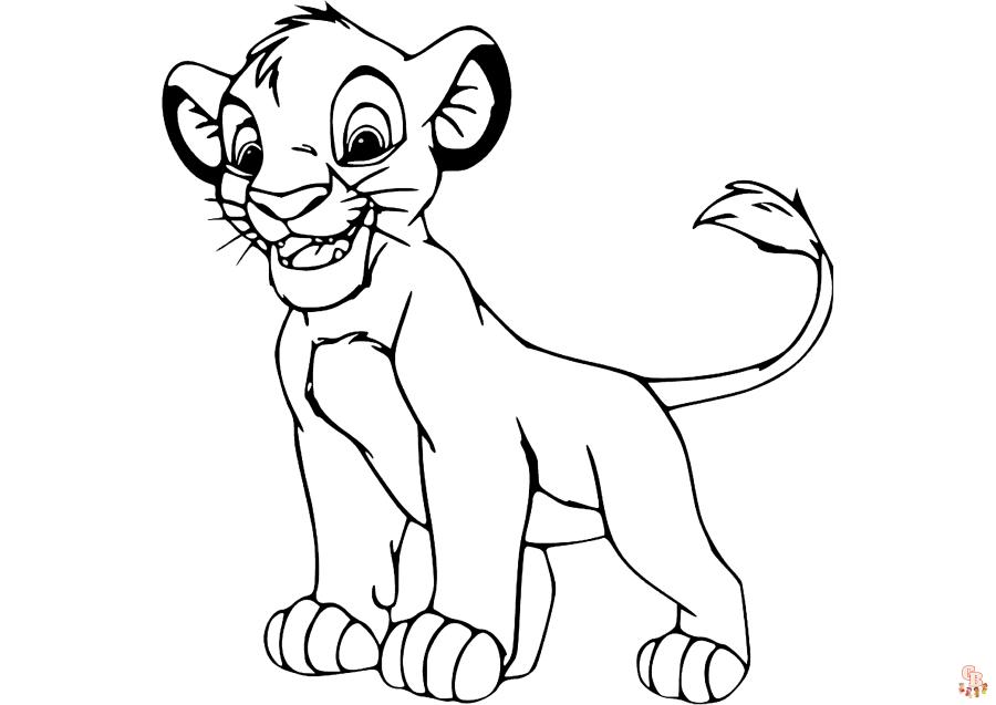 Simba Coloring Pages 7