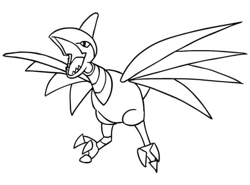 skarmory coloring pages pdfs pokemon