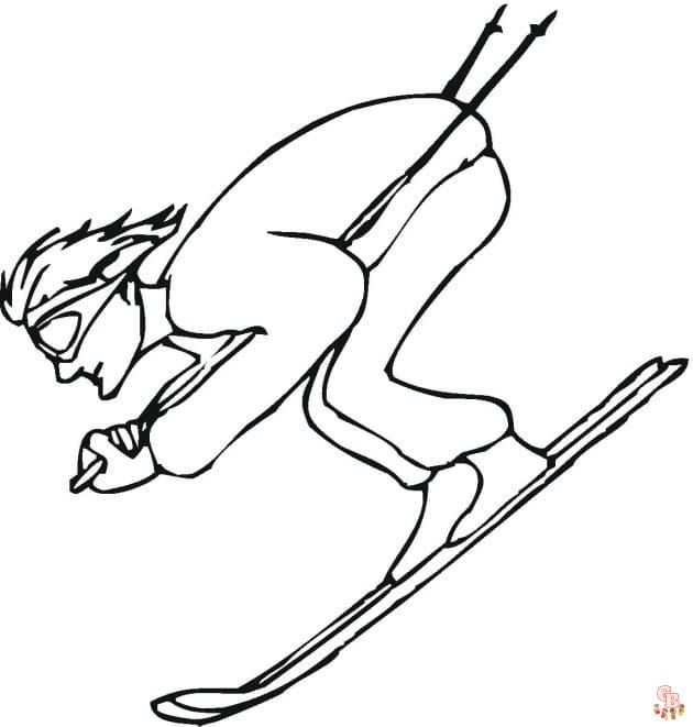 Skiing Coloring Pages 3