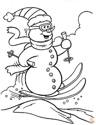 Skiing Coloring Pages 5