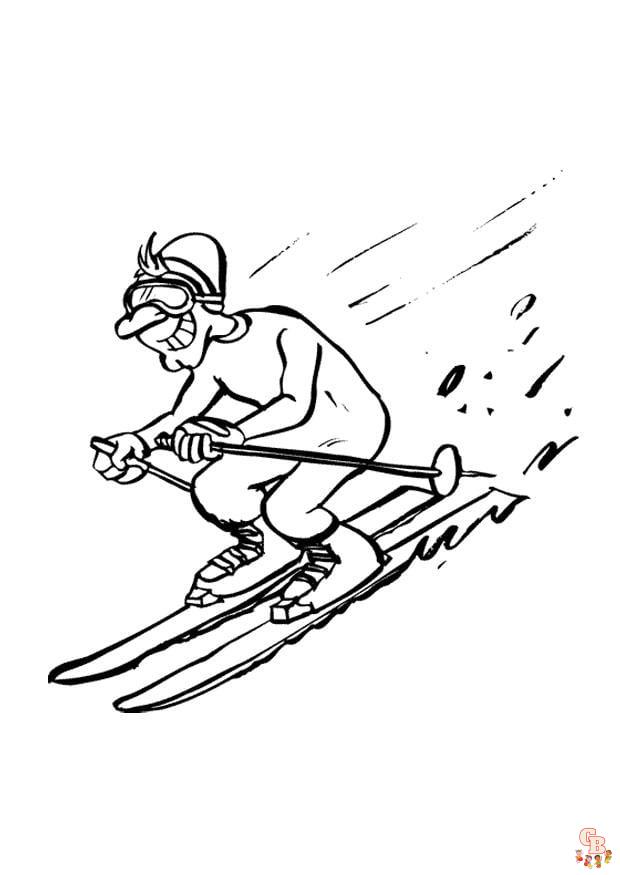 Skiing Coloring Pages 6