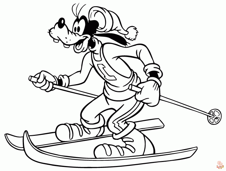 Skiing Coloring Pages 7