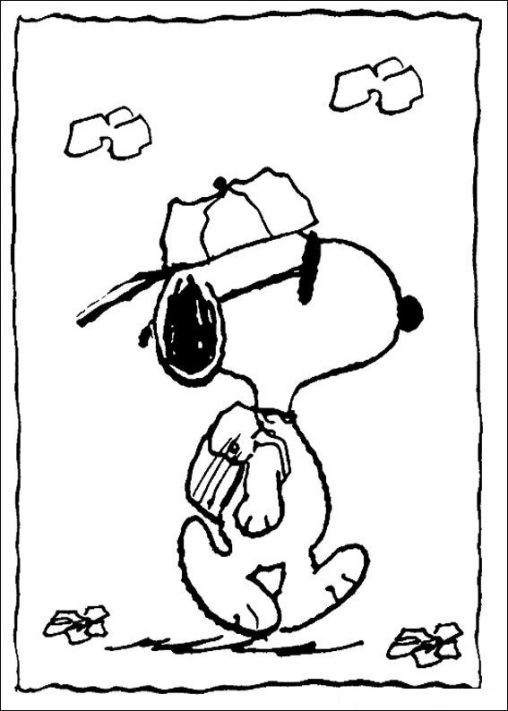 Free Printable Snoopy Coloring Pages - GBcoloring