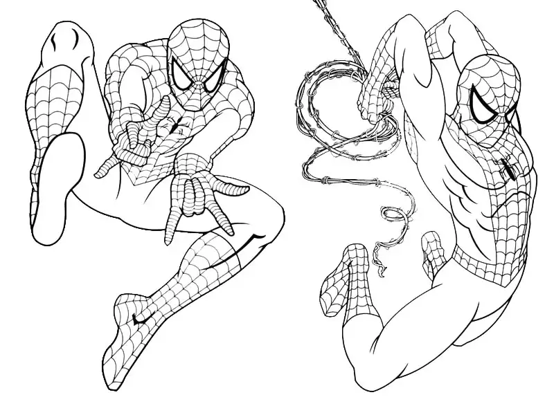 spiderman 2 coloring page
