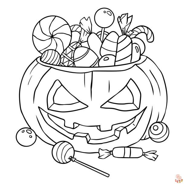 Spooky Coloring Pages 4