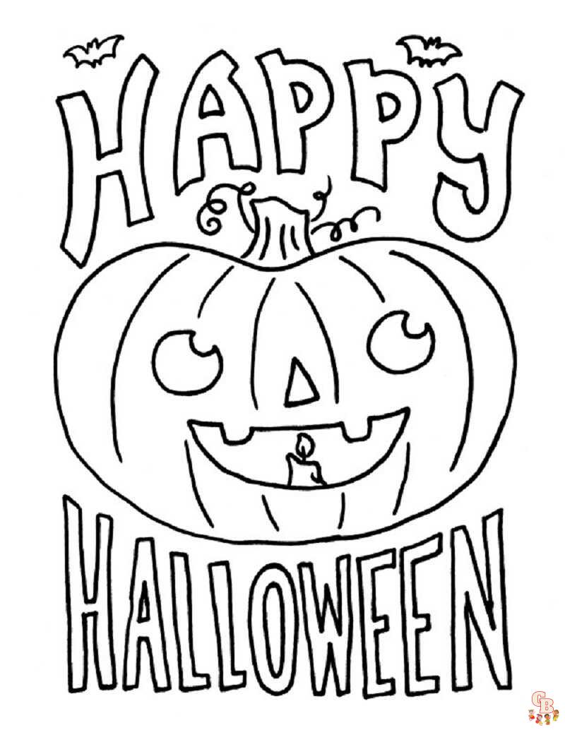 Spooky Coloring Pages 5
