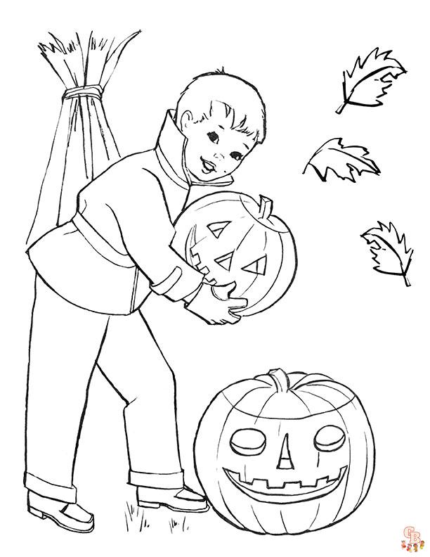 Spooky Coloring Pages 7