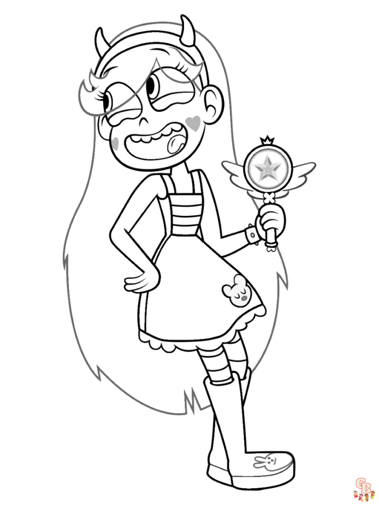 Star Butterfly Coloring Pages 5