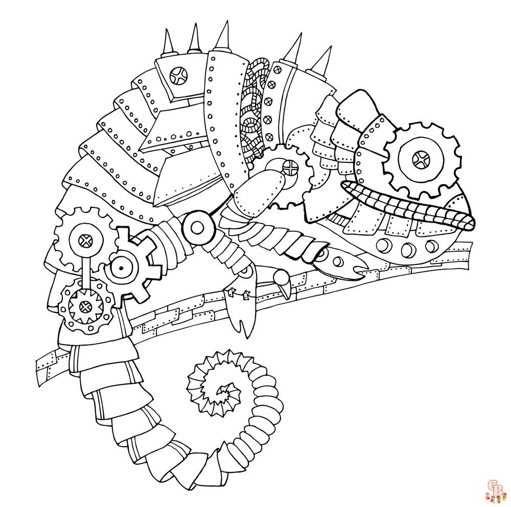 Steampunk Coloring Pages 2