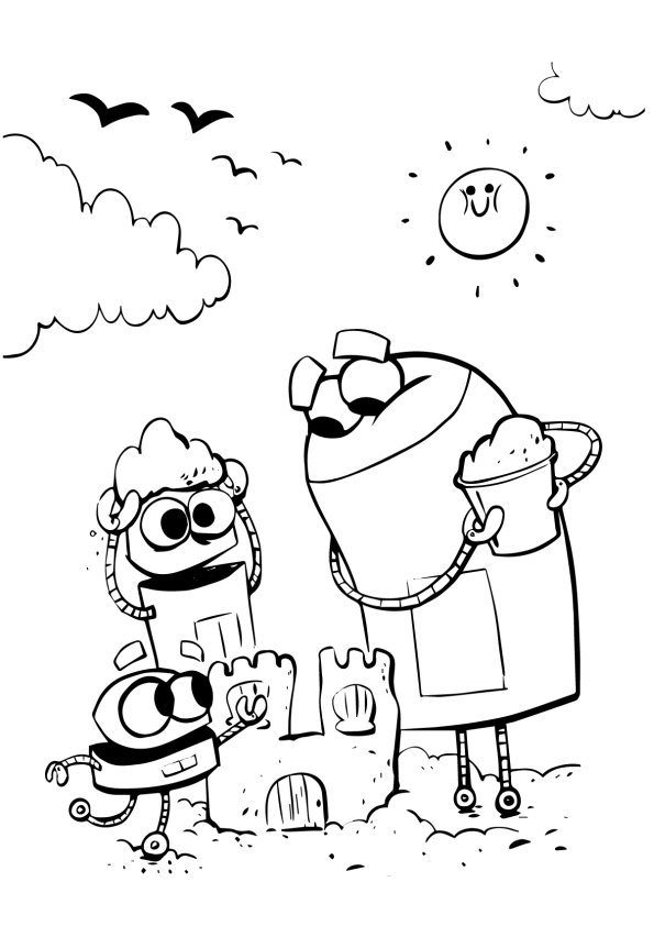 StoryBots Coloring Pages 1