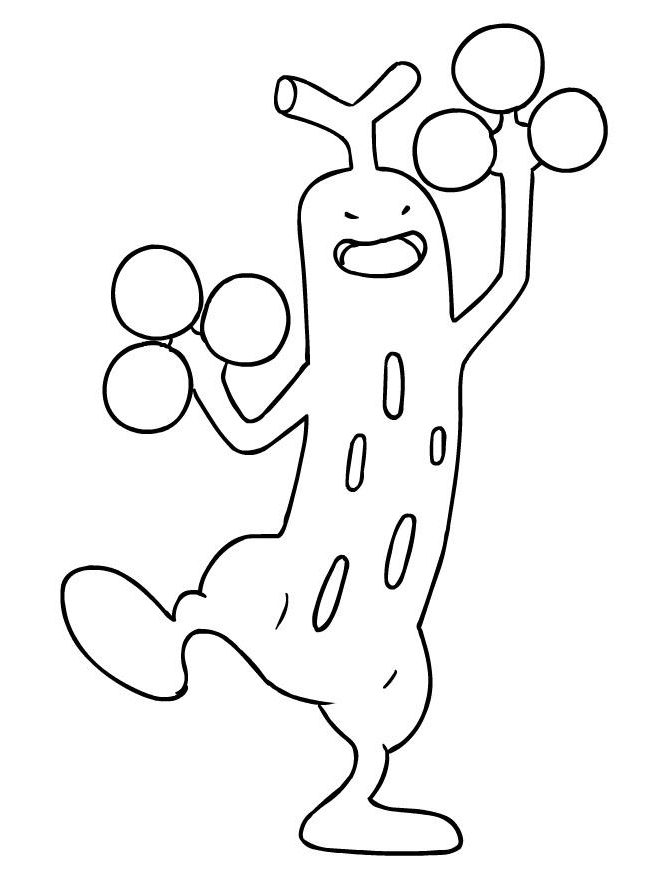 Sudowoodo Coloring Pages 1