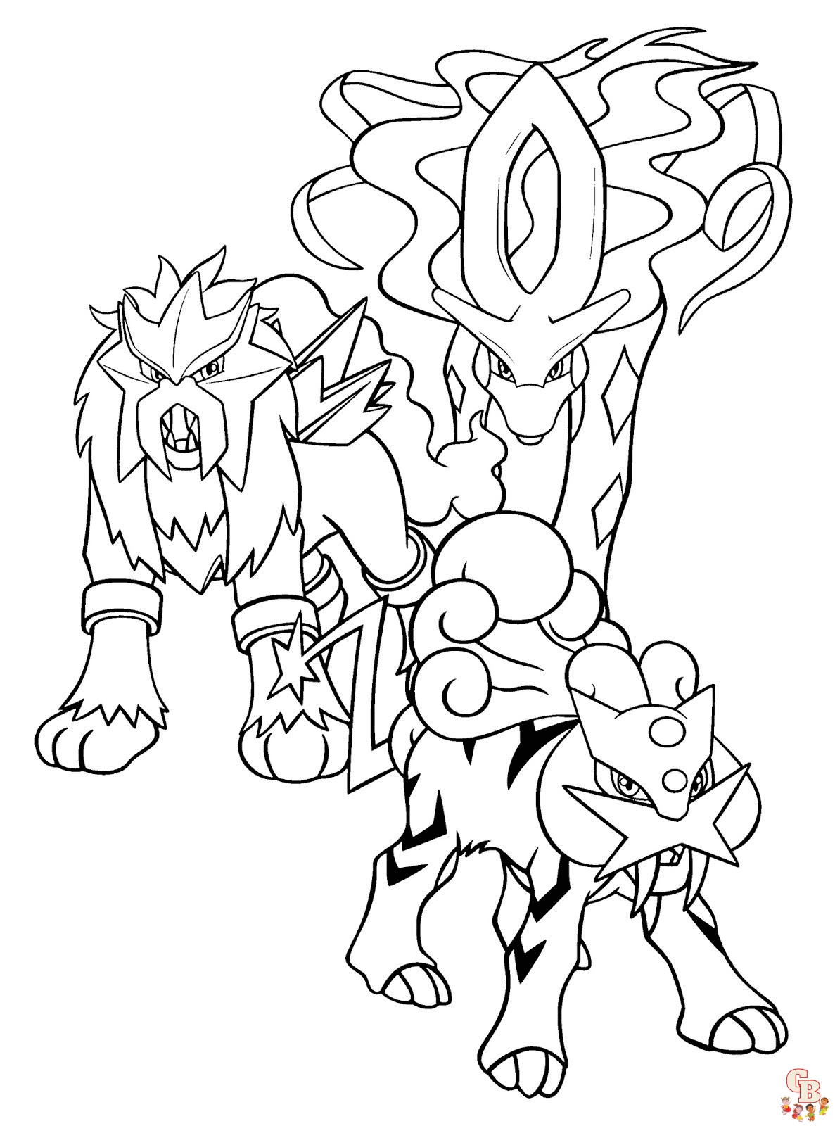 Suicune Coloring Pages 2