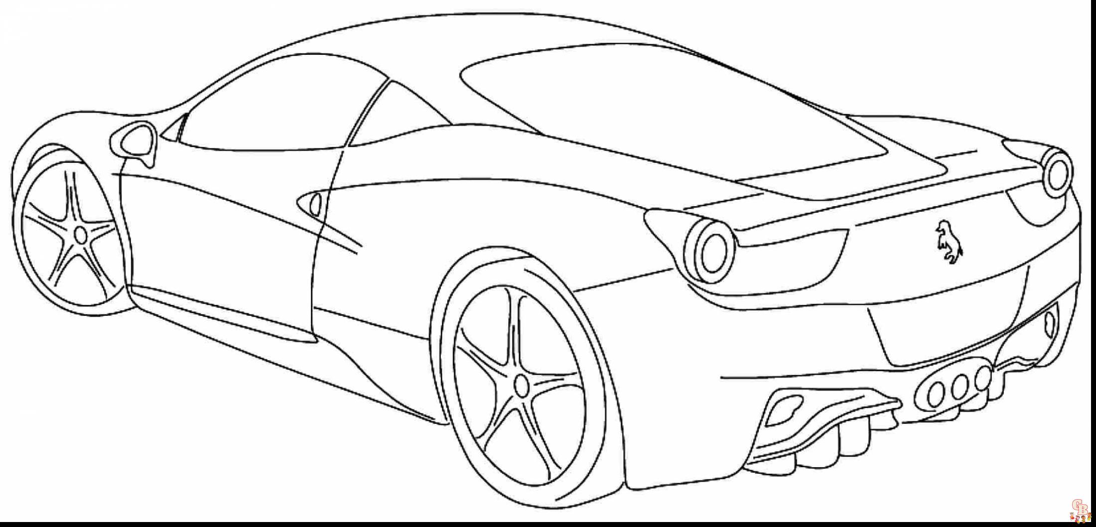 Supercars Coloring Pages 10