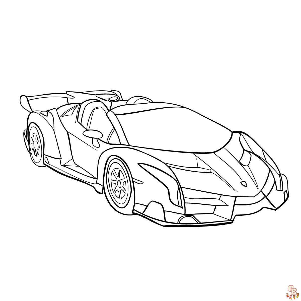 Supercars Coloring Pages 2