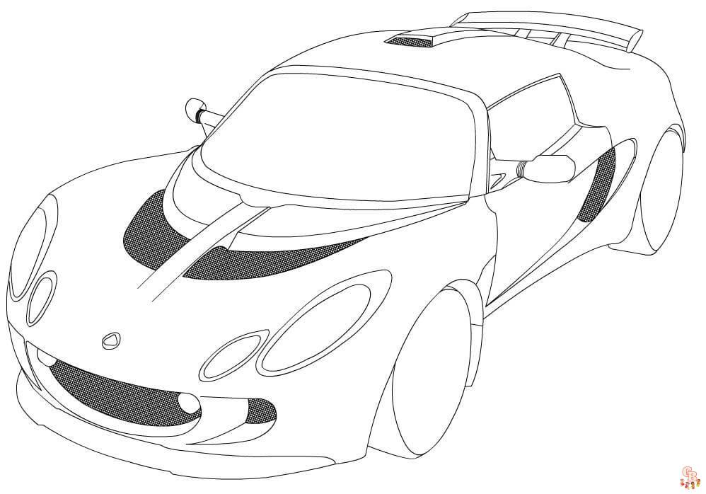 Supercars Coloring Pages 4