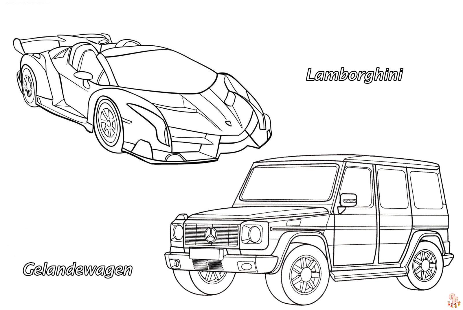 Supercars Coloring Pages 7