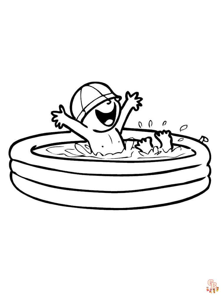 Swimming Pool Coloring Pages 10