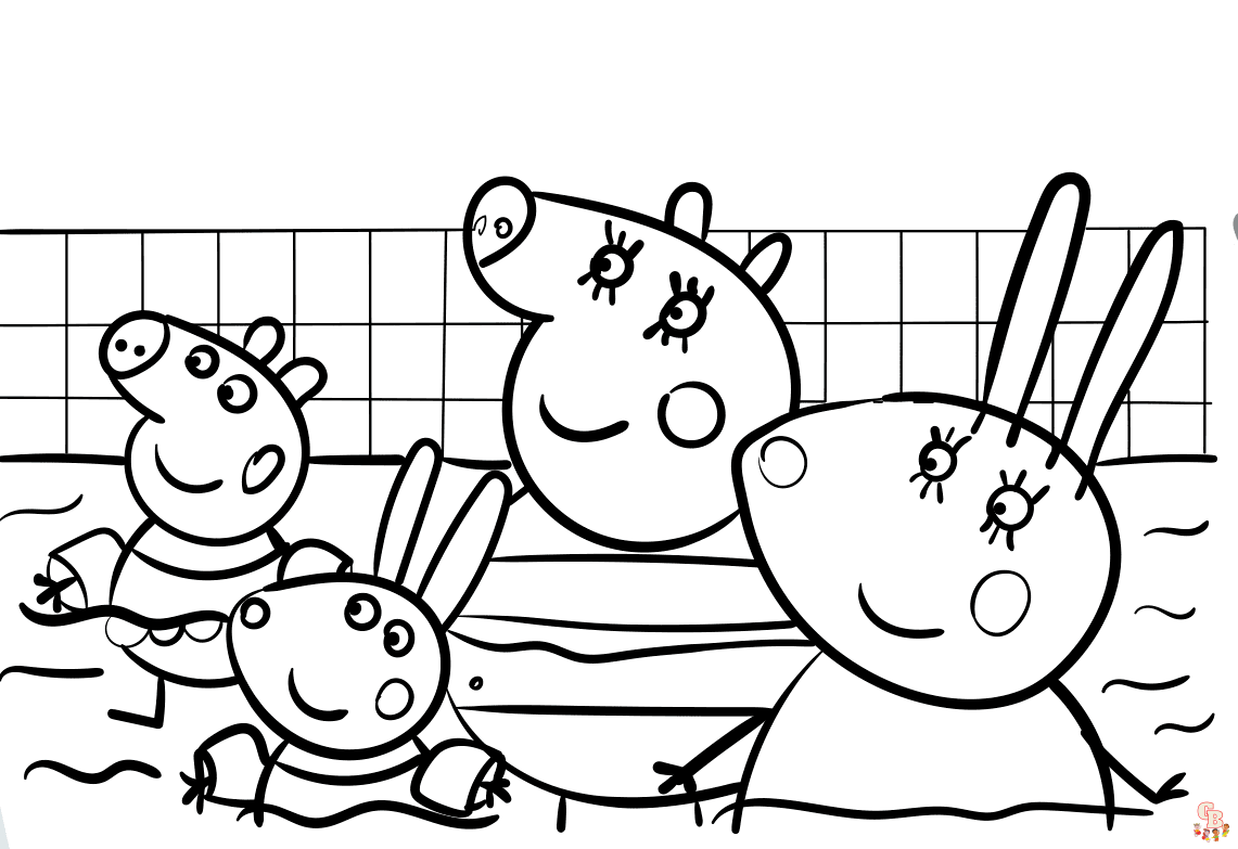 Swimming Pool Coloring Pages 4