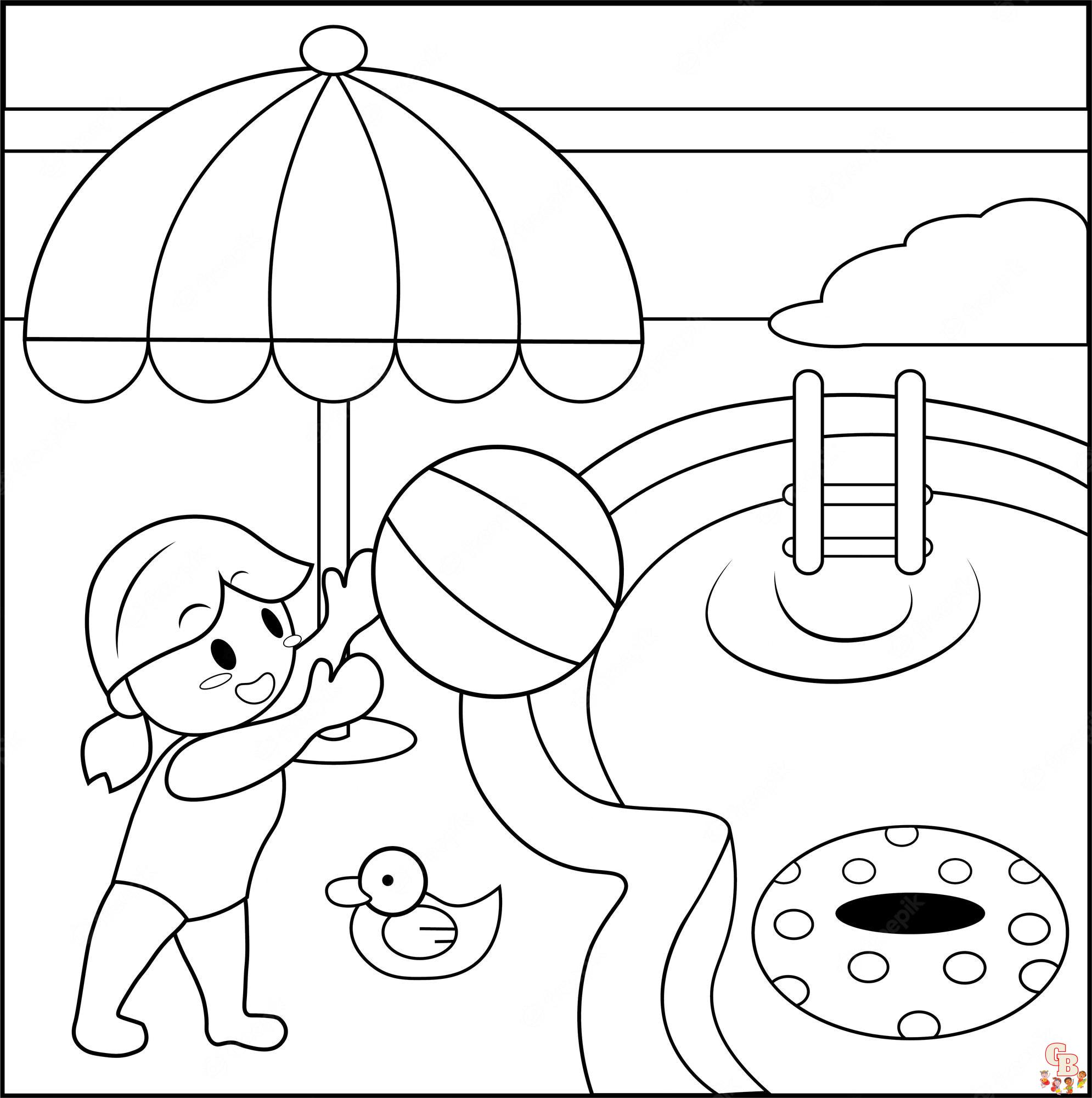 Swimming Pool Coloring Pages 5