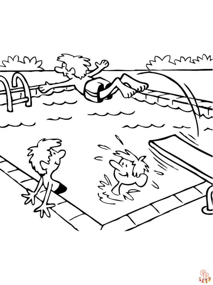 Swimming Pool Coloring Pages 9